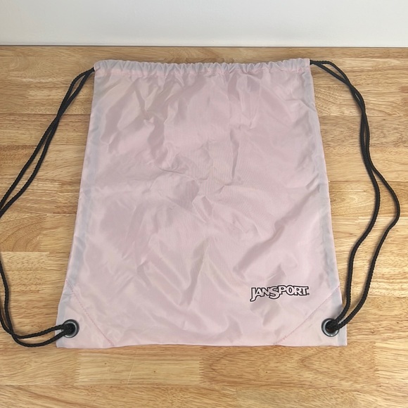Jansport light pink drawstring backpack - Picture 2 of 11